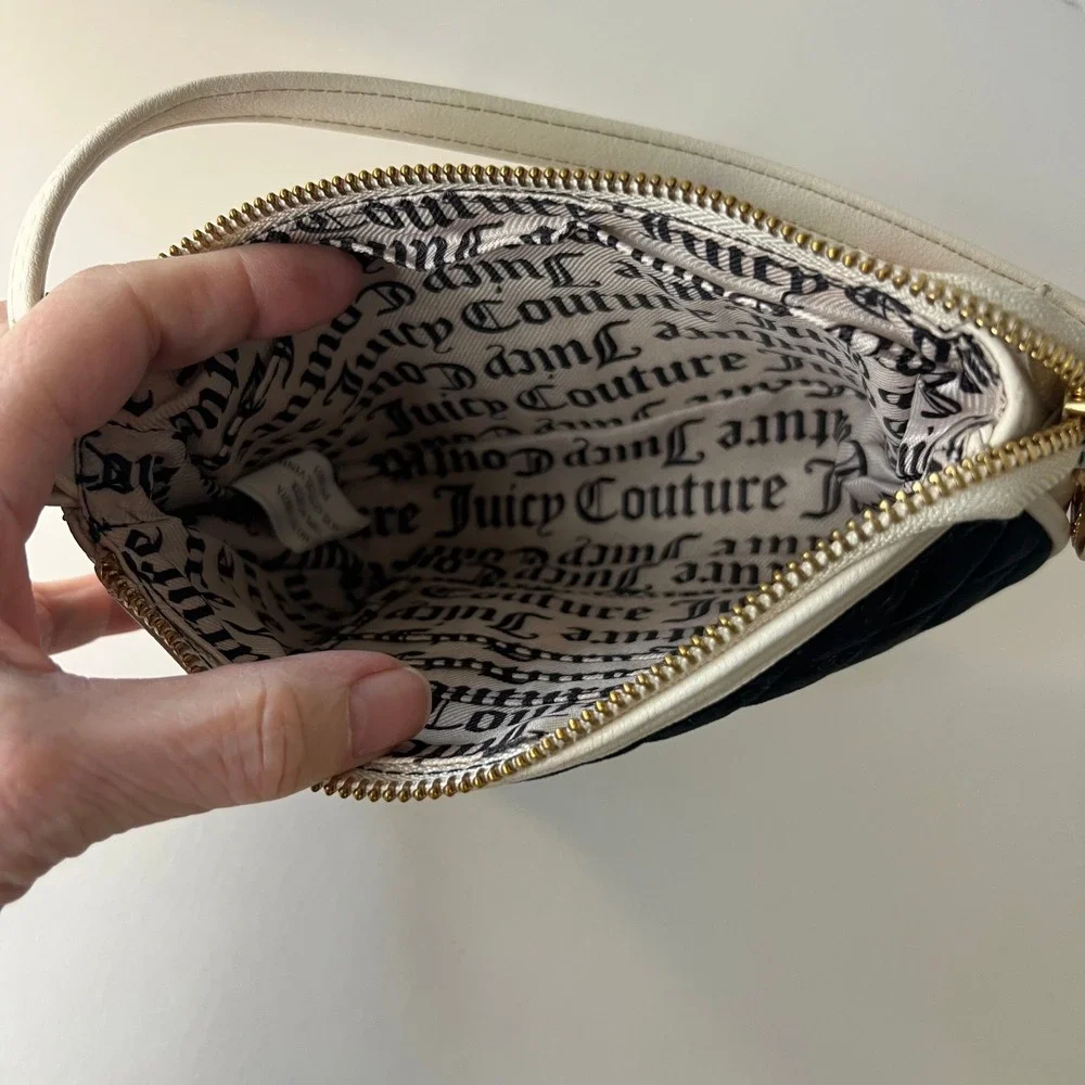 Womens Juicy Couture‎ Royal Couture Mini Wristlet Purse Liquorice Color NWT